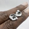 handcrafted-water-cast-silver-stud-earrings-organic-design