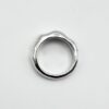 handmade solid silver organic molten band ring minimalist jewellery