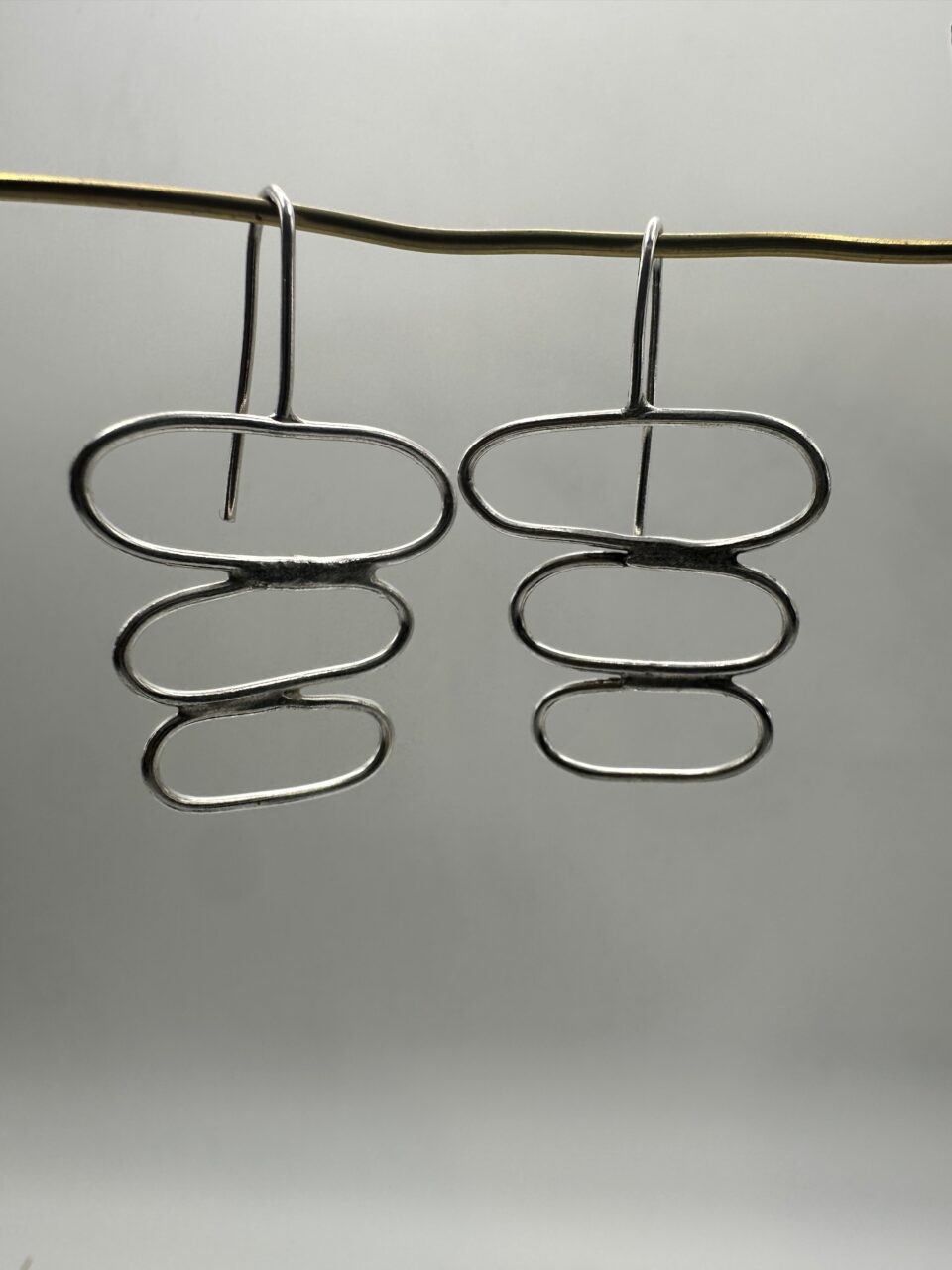 Triple Oval Dangle Earings2